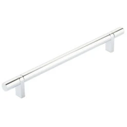 Emtek Emtek - Select Bar Cabinet Pull 8 Inch C-C, Rectangular Bar Stem, Smooth Bar 40 Emtek Emtek - Select Bar Cabinet Pull 8 Inch C-C, Rectangular Bar Stem, Smooth Bar -Plumb Tile emtek 84156rcbus26smus26 93