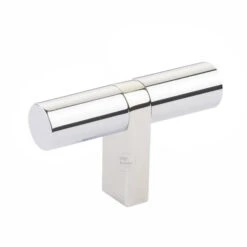 Emtek - Select Cabinet T-Knob 2-1/4 Inch Overall, Rectangular Bar Stem, Smooth Bar -Plumb Tile emtek 86656rcbus14smus26 85