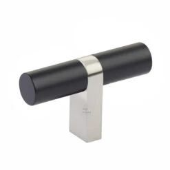 Emtek - Select Cabinet T-Knob 2-1/4 Inch Overall, Rectangular Bar Stem, Smooth Bar -Plumb Tile emtek 86656rcbus15smus19 49