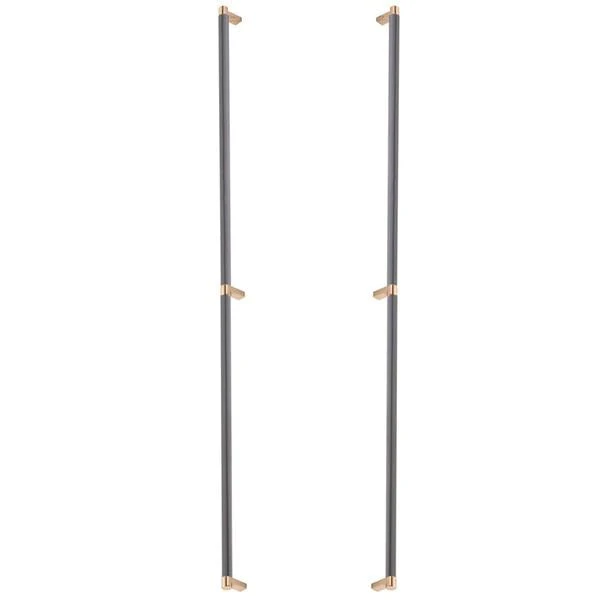 Emtek Emtek - Back To Back, Select Appliance Pull 36 Inch C-C, Rectangular Stem, Smooth Bar 16 Emtek Emtek - Back To Back, Select Appliance Pull 36 Inch C-C, Rectangular Stem, Smooth Bar - Image 14