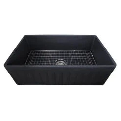 Nantucket Sinks Nantucket Sinks - 33-Inch Farmhouse Fireclay Sink - Matte Black
