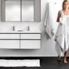 Wetstyle Wetstyle - Frame Linea - Vanity Wall-Mount 42 X 22 - 2 Drawers, Horse Shoe Drawers