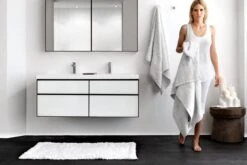 Wetstyle Wetstyle - Frame Linea - Vanity Wall-Mount 42 X 22 - 2 Drawers, Horse Shoe Drawers