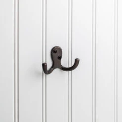 Elements Elements - 1-7/8 Inch Double Zinc Wall Mount Coat Hook.