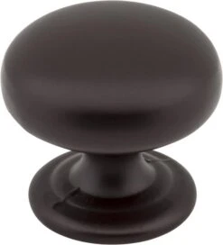 Elements - 1-1/4 Inch Diameter Dark Bronze Florence Cabinet Mushroom Knob