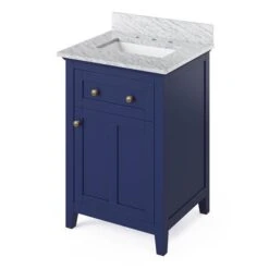 Jeffrey Alexander Jeffrey Alexander - 24 Inch Chatham Vanity With Vanity Top And Undermount Rectangle Bowl -Plumb Tile jeffrey alexander vkitcha24blwcr