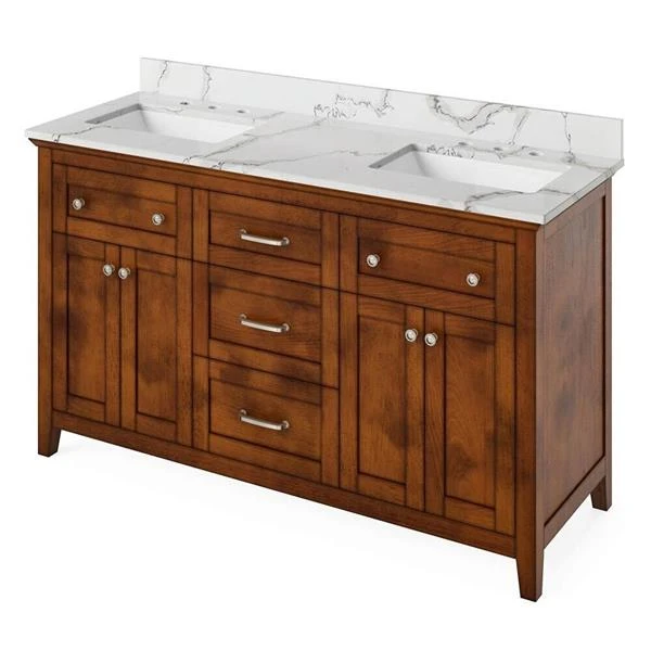 Jeffrey Alexander Jeffrey Alexander - 60 Inch Chatham Vanity With Vanity Top And Two Undermount Rectangle Bowls 15 Jeffrey Alexander Jeffrey Alexander - 60 Inch Chatham Vanity With Vanity Top And Two Undermount Rectangle Bowls - Image 13
