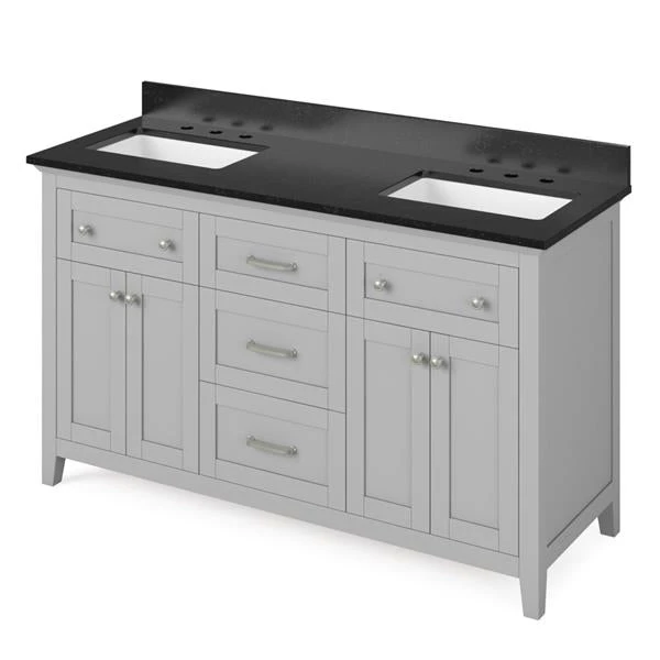 Jeffrey Alexander Jeffrey Alexander - 60 Inch Chatham Vanity With Vanity Top And Two Undermount Rectangle Bowls 11 Jeffrey Alexander Jeffrey Alexander - 60 Inch Chatham Vanity With Vanity Top And Two Undermount Rectangle Bowls - Image 9