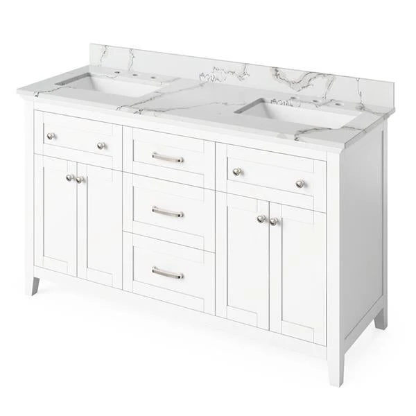 Jeffrey Alexander Jeffrey Alexander - 60 Inch Chatham Vanity With Vanity Top And Two Undermount Rectangle Bowls 17 Jeffrey Alexander Jeffrey Alexander - 60 Inch Chatham Vanity With Vanity Top And Two Undermount Rectangle Bowls - Image 15