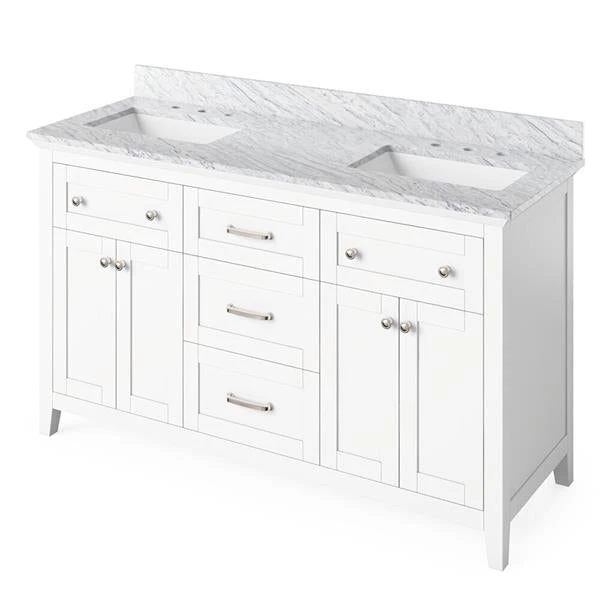 Jeffrey Alexander Jeffrey Alexander - 60 Inch Chatham Vanity With Vanity Top And Two Undermount Rectangle Bowls 14 Jeffrey Alexander Jeffrey Alexander - 60 Inch Chatham Vanity With Vanity Top And Two Undermount Rectangle Bowls - Image 12