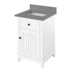 Jeffrey Alexander Jeffrey Alexander - 24 Inch Savino Vanity With Vanity Top And Undermount Rectangle Bowl