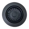 Nantucket Sinks Nantucket Sinks - Matte Black Disposal Flange For Granite Composite Sinks -Plumb Tile nt 3.5df gcmb 2 s3