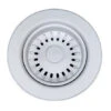 Nantucket Sinks Nantucket Sinks - White Sink Drain For Granite Composite Sinks Without Overflow 1 Nantucket Sinks Nantucket Sinks - White Sink Drain For Granite Composite Sinks Without Overflow -Plumb Tile nt 3.5kd gcw s3