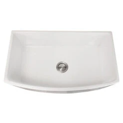 Nantucket Sinks Nantucket Sinks - Italian Made Fine Fireclay Curved Apron Farmer Sink Finished In A White Finish