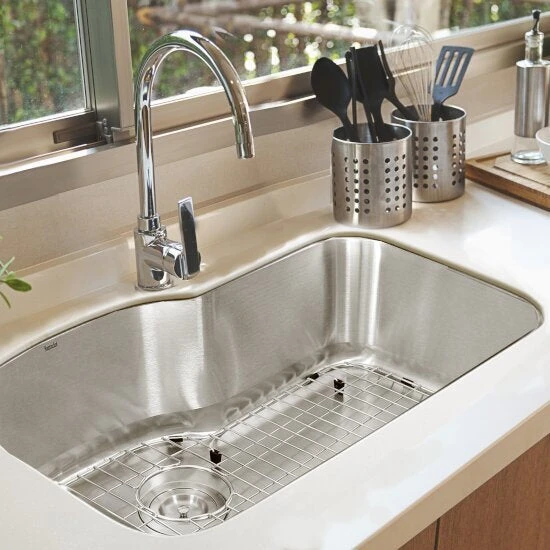 Nantucket Sinks Nantucket Sinks - Mobyxl-16 Single Bowl Oblong Undermount Stainless Steel Kitchen Sink, 16 Gauge 3 Nantucket Sinks Nantucket Sinks - Mobyxl-16 Single Bowl Oblong Undermount Stainless Steel Kitchen Sink, 16 Gauge