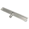 Infinity Drain - 36 Inch Stainless Steel Side Outlet Channel With 2 Inch Threaded Outlet