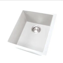 Nantucket Sinks Nantucket Sinks - 17 Inch Single Bowl Undermount Granite Composite Bar-Prep Sink White