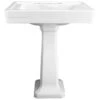 DXV DXV - Fitzgerald 28 In 3 Hole Lavatory & Pedestal -Plumb Tile qodncd1v6n7z1gyi92d0qiml10olbnhx