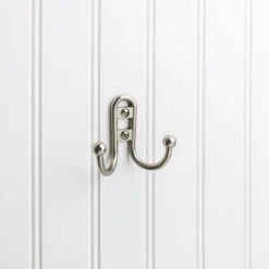 Elements Elements - 2-9/16 Inch Double Zinc Wall Mount Coat Hook. 7 Elements Elements - 2-9/16 Inch Double Zinc Wall Mount Coat Hook. -Plumb Tile qomw9nkvmkjrgwwnykdw