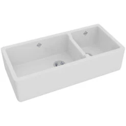Rohl Rohl - Shaws Lancaster 40 Inch Double Bowl Farmhouse Apron Front Fireclay Kitchen Sink