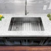 Nantucket Sinks Nantucket Sinks - 32 Inch Large Rectangle Single Bowl Undermount Small Radius Corners Stainless Steel Reversible Kitchen Sink -Plumb Tile sr3218 osd