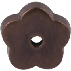 Top Knobs - Aspen Flower Backplate - Mahogany Bronze