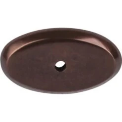 Top Knobs - Aspen Oval Backplate - Mahogany Bronze