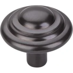 Top Knobs - Aspen Button 1 3/4 Inch Diameter Round Knob - Medium Bronze
