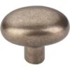 Top Knobs - Aspen Small Potato 1 9/16 Inch Length Oval Knob - Light Bronze -Plumb Tile topm1536 68