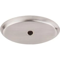 Top Knobs - Aspen II Oval Backplate - Brushed Satin Nickel