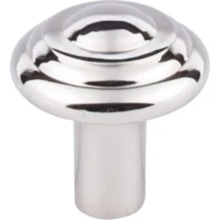 Top Knobs - Aspen II Button 1 1/4 Inch Diameter Round Knob - Polished Nickel