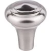 Top Knobs - Aspen II Peak 1 Inch Diameter Round Knob - Brushed Satin Nickel -Plumb Tile topm2038 85