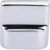 Top Knobs - Aspen II Flat Sided 7/8 Inch Center To Center Rectangle Knob - Polished Chrome -Plumb Tile topm2051 62