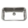 Hamat Hamat - Villa 32 Inch Topmount Large Single Bowl Kitchen Sink -Plumb Tile vil 3218st