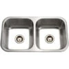 Hamat Hamat - Vitality 32 Inch Undermount Stainless Steel 50/50 Double Bowl Kitchen Sink