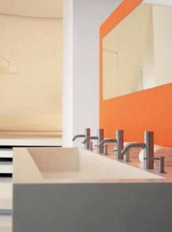 Vola - Rb1E Deck-Mounted Single-Feed Basin Faucet With Electronic On-Off Sensor