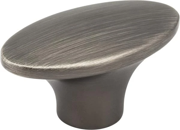 Jeffrey Alexander - 1-7/8 Inch Overall Length Oval Hudson Cabinet Knob 3 Jeffrey Alexander - 1-7/8 Inch Overall Length Oval Hudson Cabinet Knob